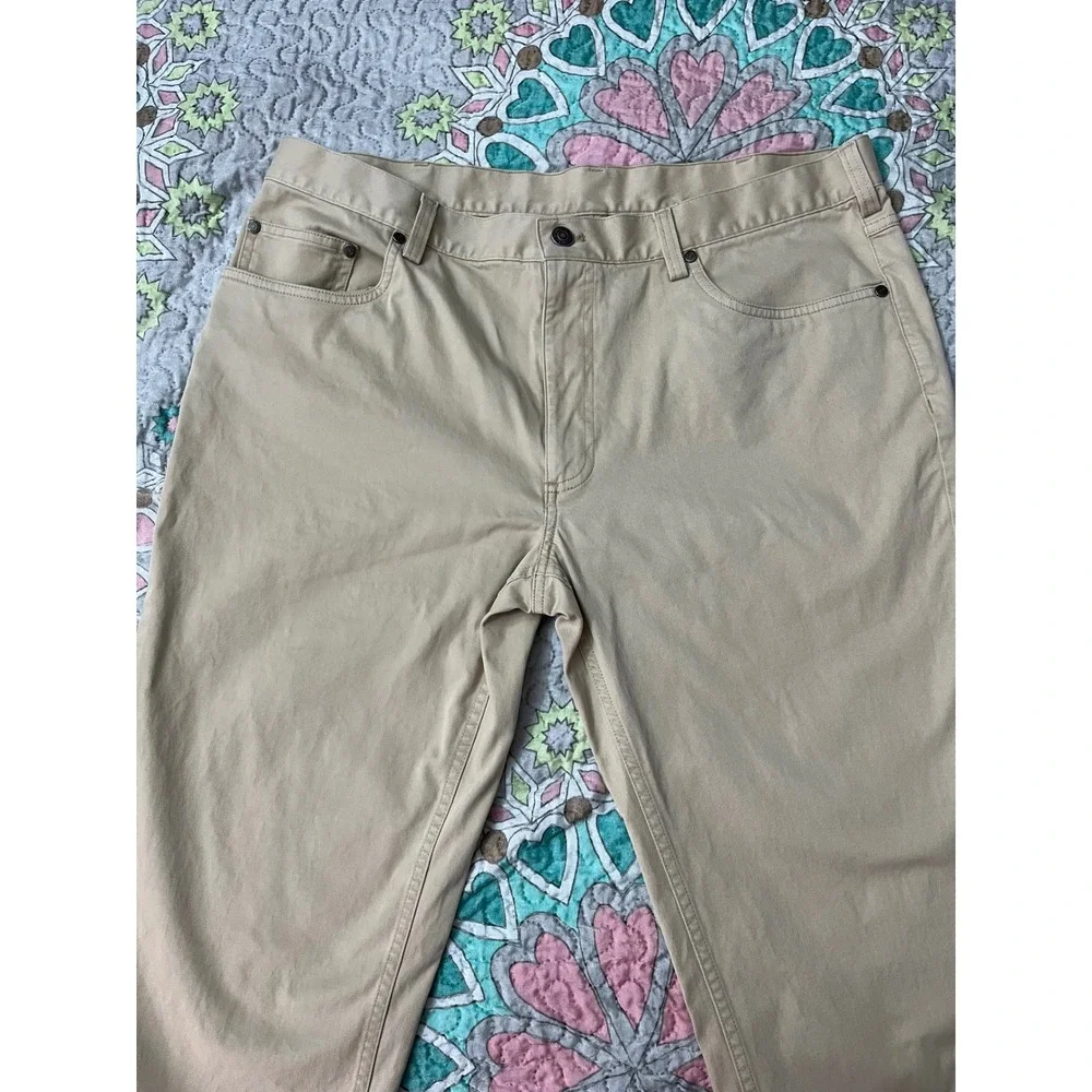 Brooks Brothers 346 Mens Khaki Chino Pants Stretch Cotton 38x32 Preppy Business